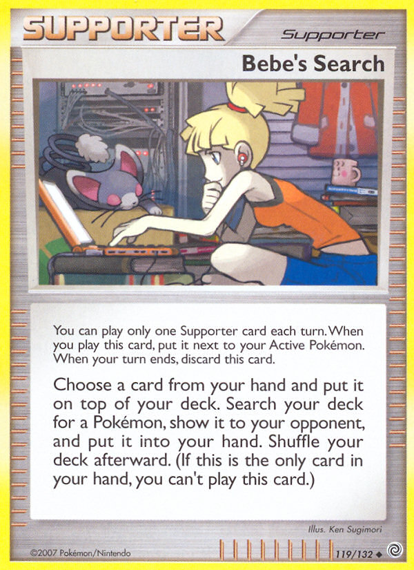 Bebe's Search – Secret Wonders 119/132 Pokémon card