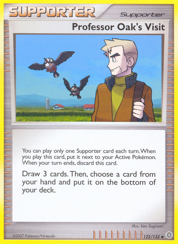 Professor Oak's Visit – Secret Wonders 122/132 Pokémon card