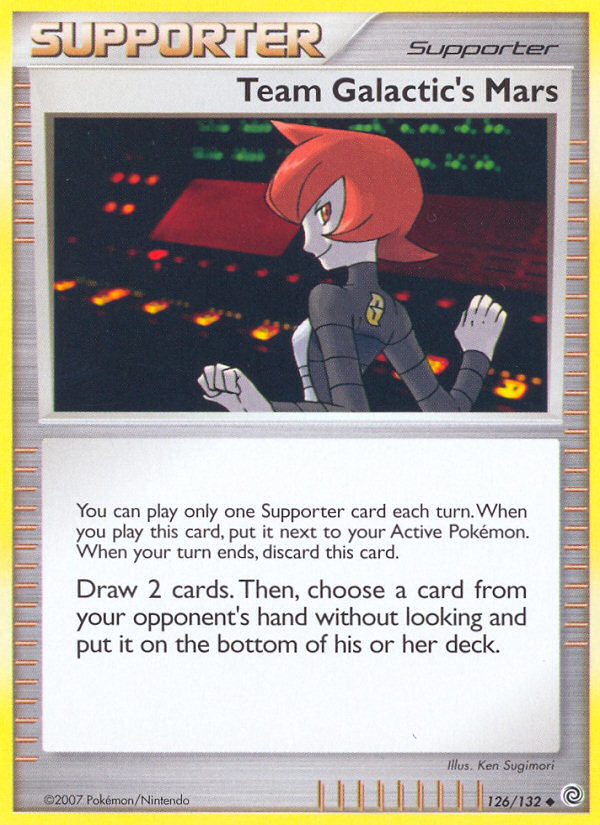 Team Galactic's Mars – Secret Wonders 126/132 Pokémon card