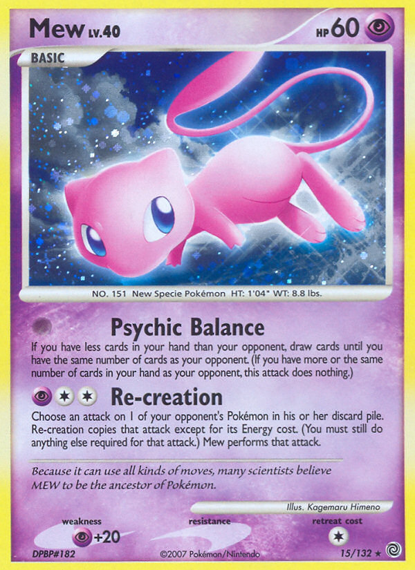 Mew – Secret Wonders 15/132 Pokémon card