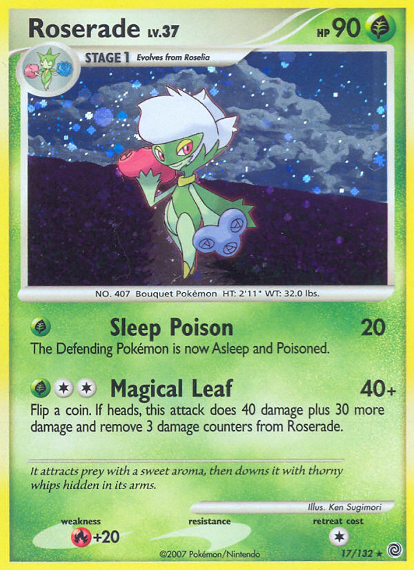 Roserade – Secret Wonders 17/132 Pokémon card