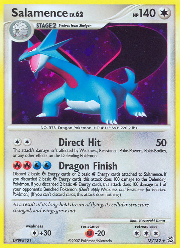 Salamence – Secret Wonders 18/132 Pokémon card