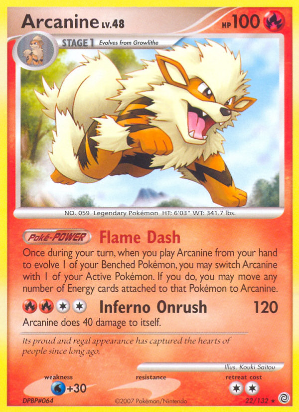 Arcanine – Secret Wonders 22/132 Pokémon card