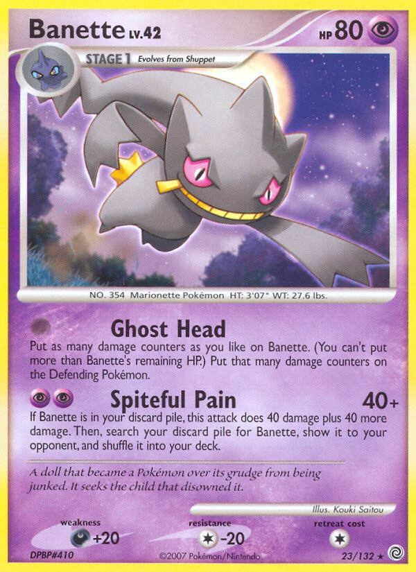 Banette – Secret Wonders 23/132 Pokémon card