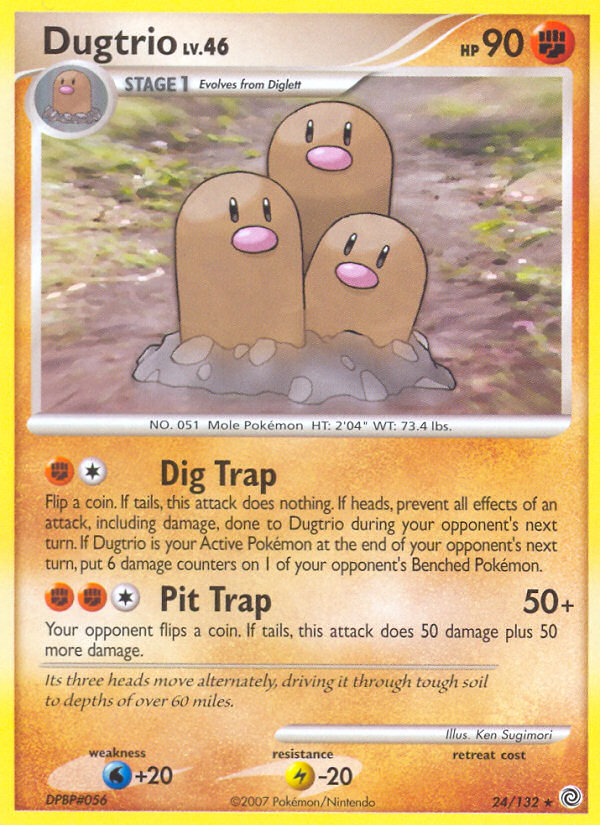 Dugtrio – Secret Wonders 24/132 Pokémon card