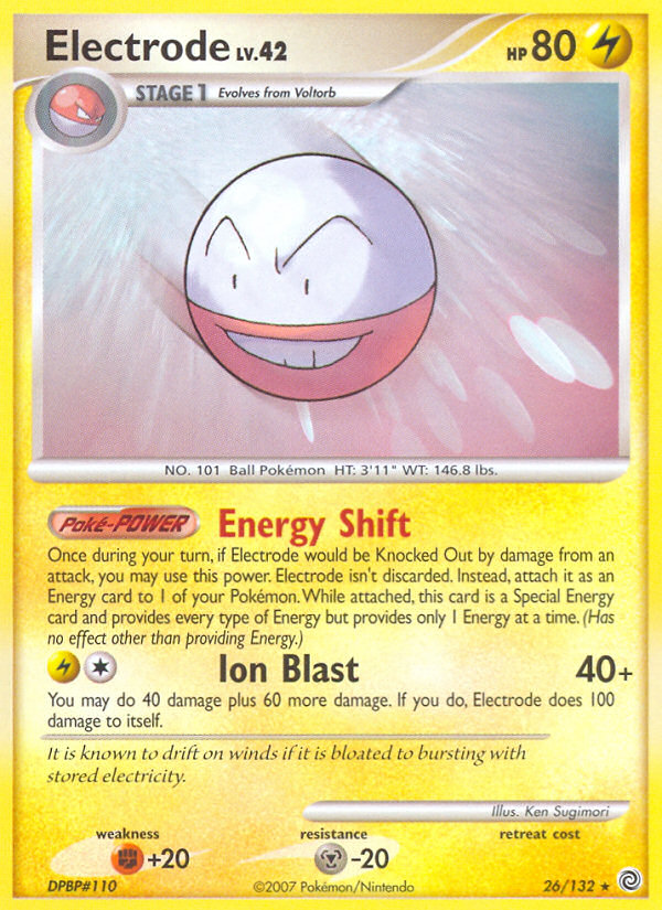Electrode – Secret Wonders 26/132 Pokémon card