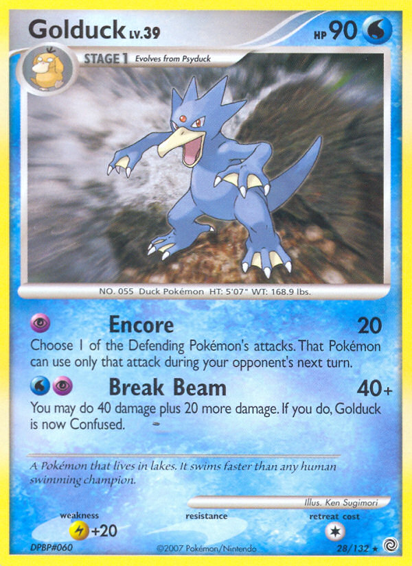 Golduck – Secret Wonders 28/132 Pokémon card