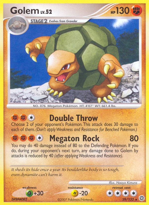 Golem – Secret Wonders 29/132 Pokémon card
