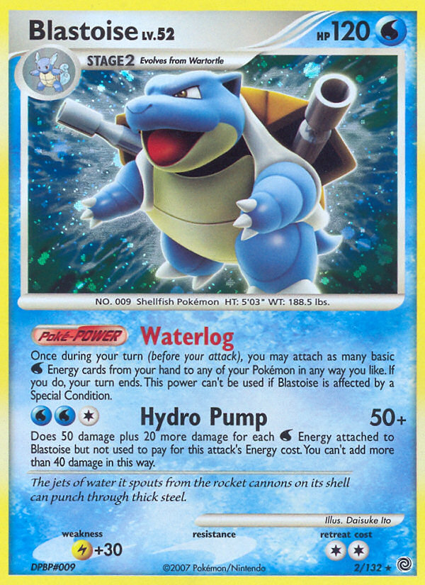 Blastoise – Secret Wonders 2/132 Pokémon card