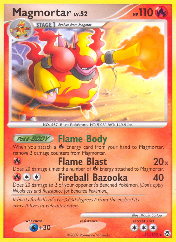 Magmortar – Secret Wonders 31/132 Pokémon card