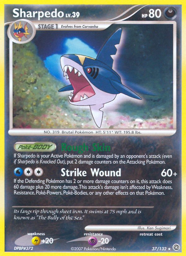 Sharpedo – Secret Wonders 37/132 Pokémon card