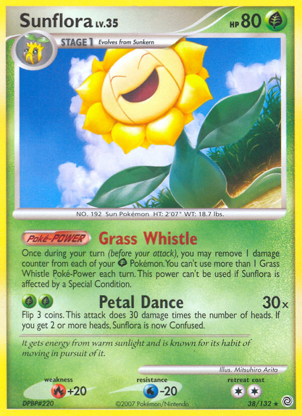 Sunflora – Secret Wonders 38/132 Pokémon card