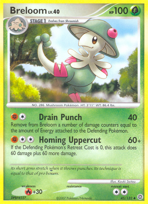 Breloom – Secret Wonders 45/132 Pokémon card