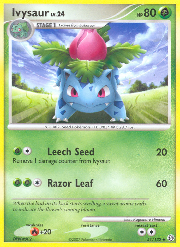 Ivysaur – Secret Wonders 51/132 Pokémon card