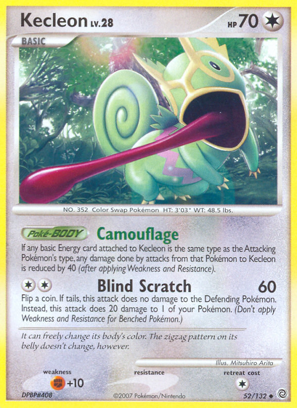 Kecleon – Secret Wonders 52/132 Pokémon card