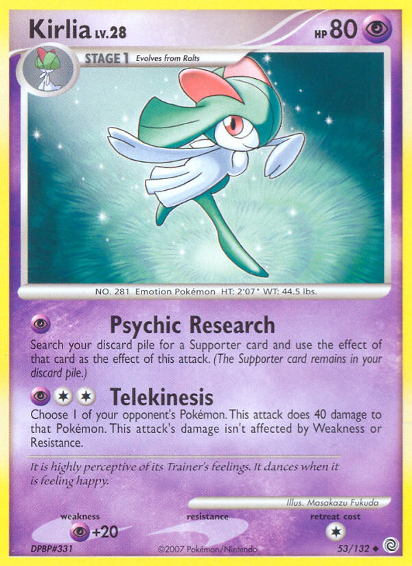 Kirlia – Secret Wonders 53/132 Pokémon card