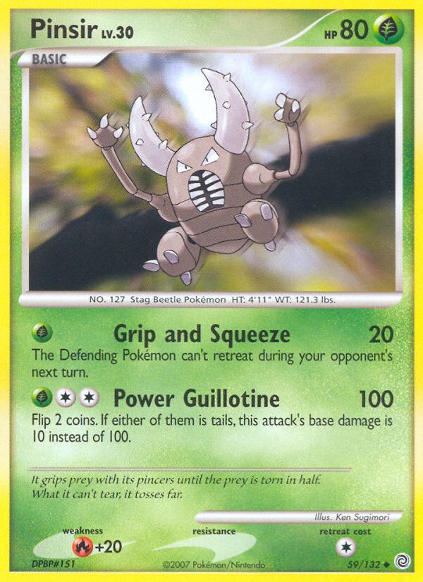 Pinsir – Secret Wonders 59/132 Pokémon card