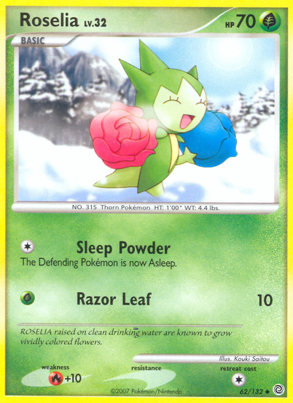 Roselia – Secret Wonders 62/132 Pokémon card