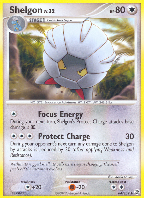 Shelgon – Secret Wonders 64/132 Pokémon card