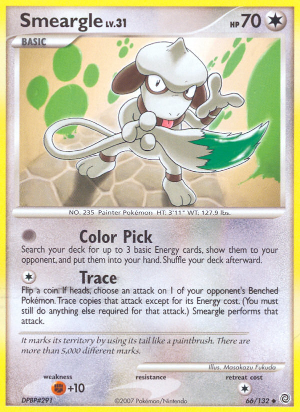 Smeargle – Secret Wonders 66/132 Pokémon card