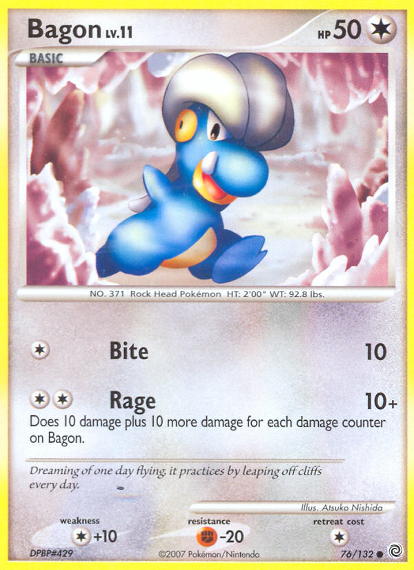 Bagon – Secret Wonders 76/132 Pokémon card