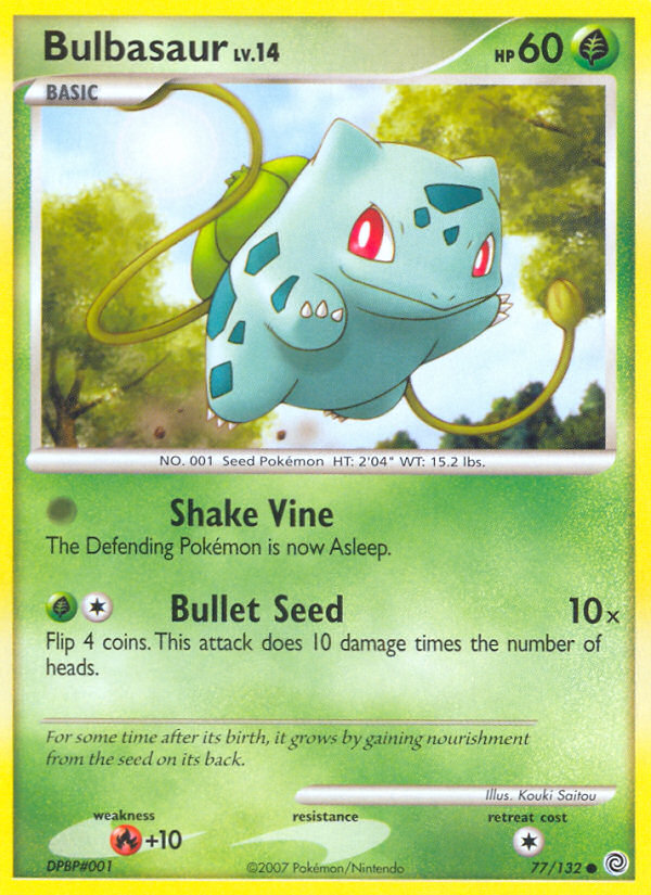 Bulbasaur – Secret Wonders 77/132 Pokémon card
