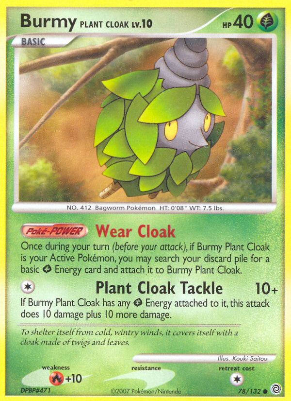 Burmy Plant Cloak – Secret Wonders 78/132 Pokémon card