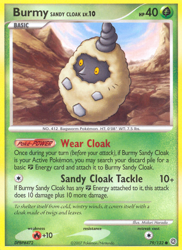 Burmy Sandy Cloak – Secret Wonders 79/132 Pokémon card
