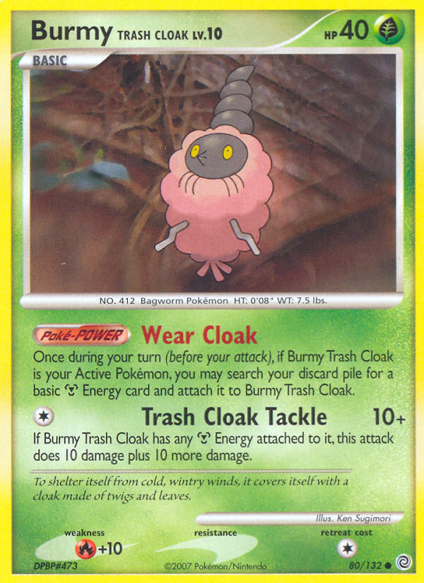 Burmy Trash Cloak – Secret Wonders 80/132 Pokémon card