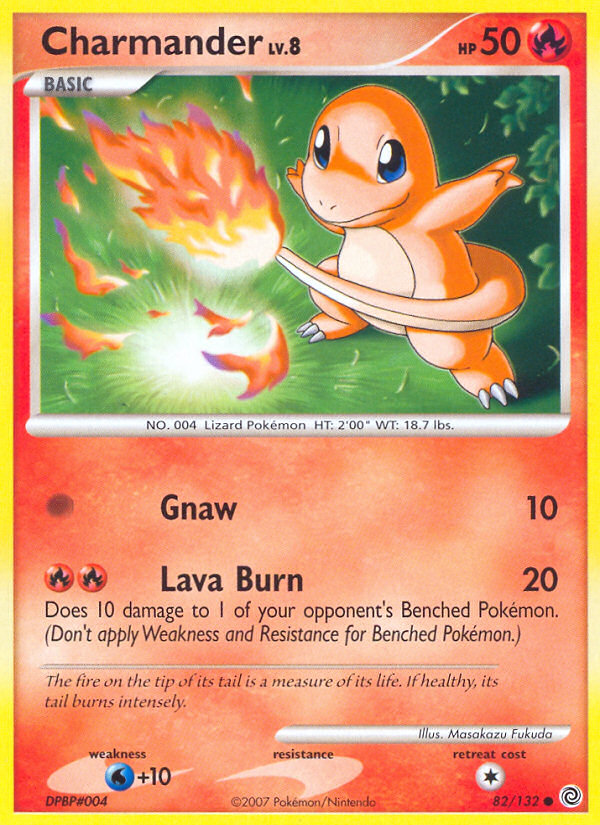 Charmander – Secret Wonders 82/132 Pokémon card