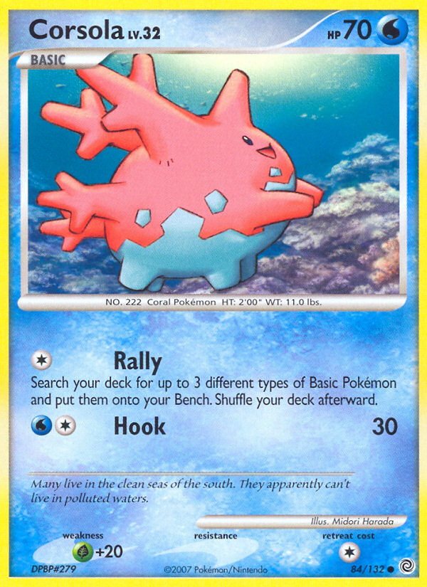 Corsola – Secret Wonders 84/132 Pokémon card