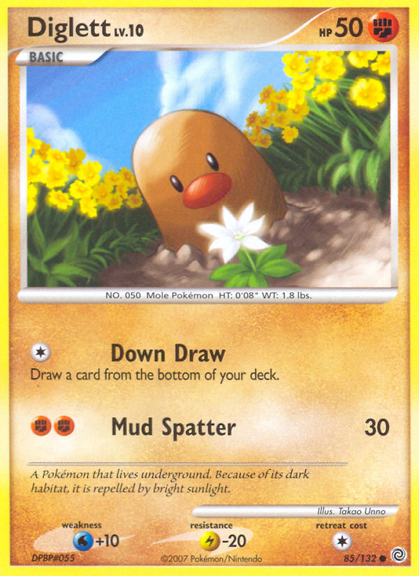 Diglett – Secret Wonders 85/132 Pokémon card