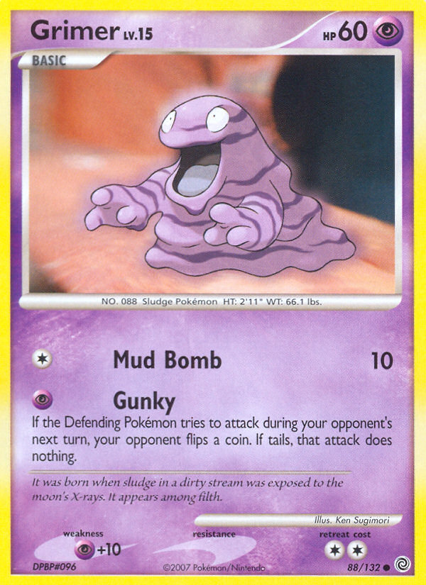 Grimer – Secret Wonders 88/132 Pokémon card