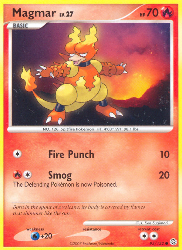 Magmar – Secret Wonders 93/132 Pokémon card
