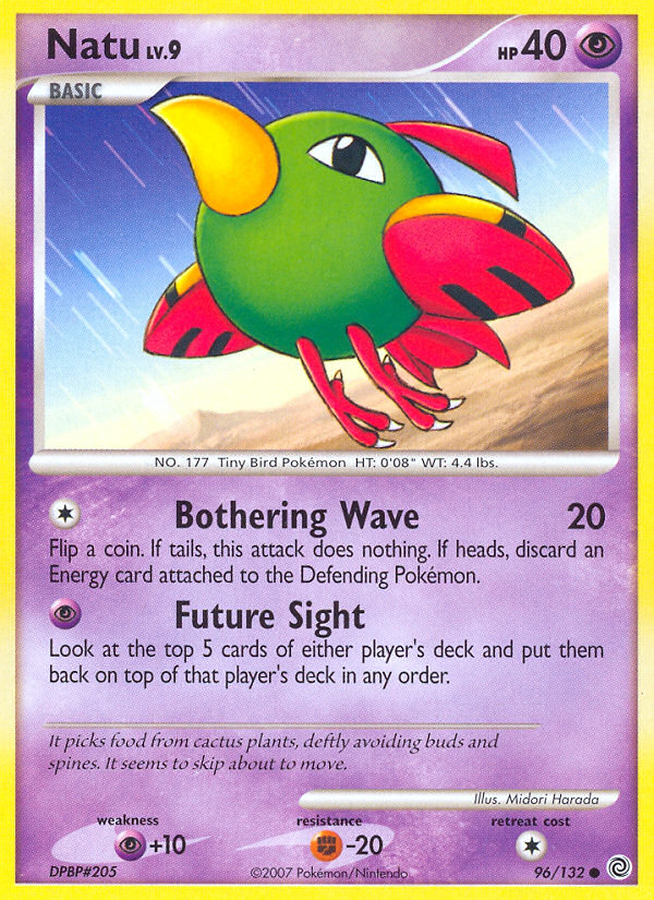 Natu – Secret Wonders 96/132 Pokémon card