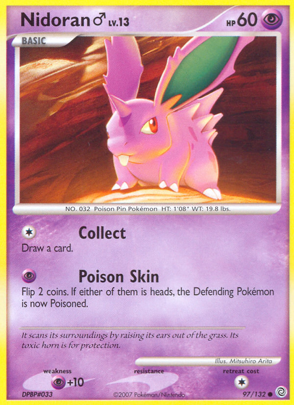 Nidoran ♂ – Secret Wonders 97/132 Pokémon card