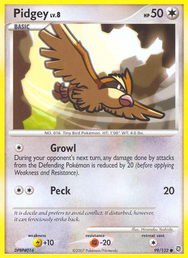 Pidgey – Secret Wonders 99/132 Pokémon card