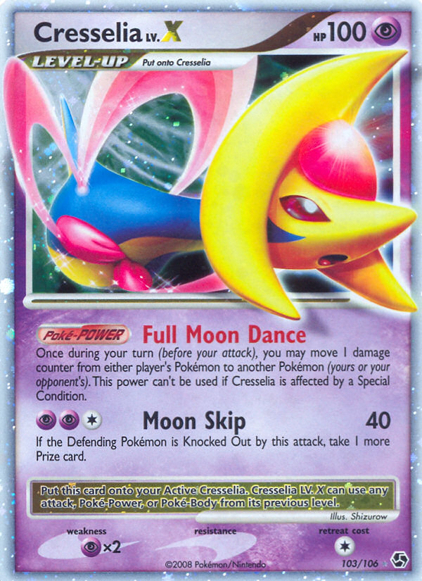 Cresselia LV.X – Great Encounters 103/106 Pokémon card