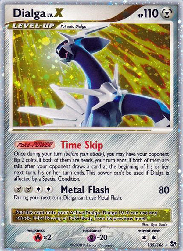 Dialga LV.X – Great Encounters 105/106 Pokémon card