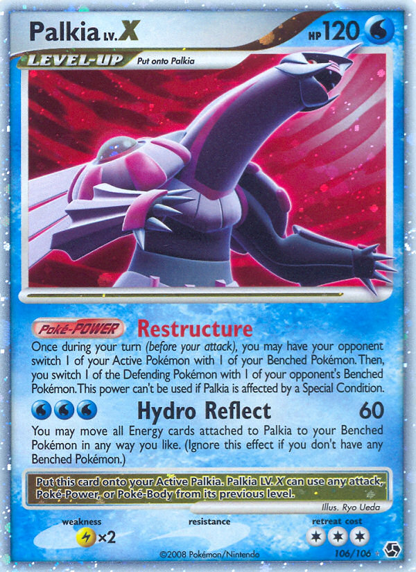 Palkia LV.X – Great Encounters 106/106 Pokémon card