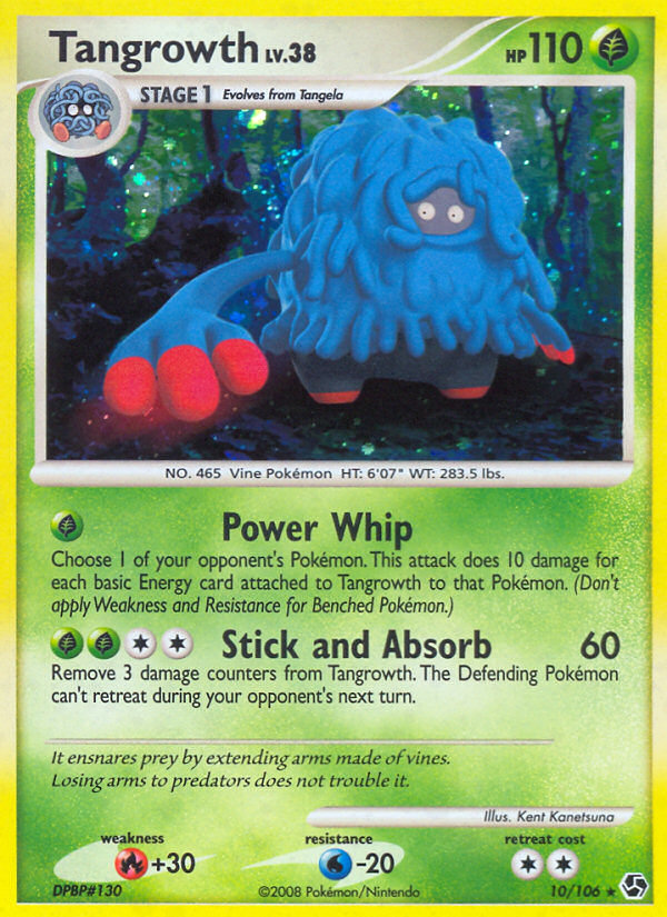 Tangrowth – Great Encounters 10/106 Pokémon card