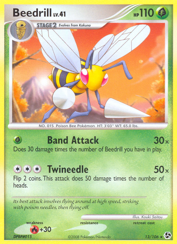 Beedrill – Great Encounters 13/106 Pokémon card
