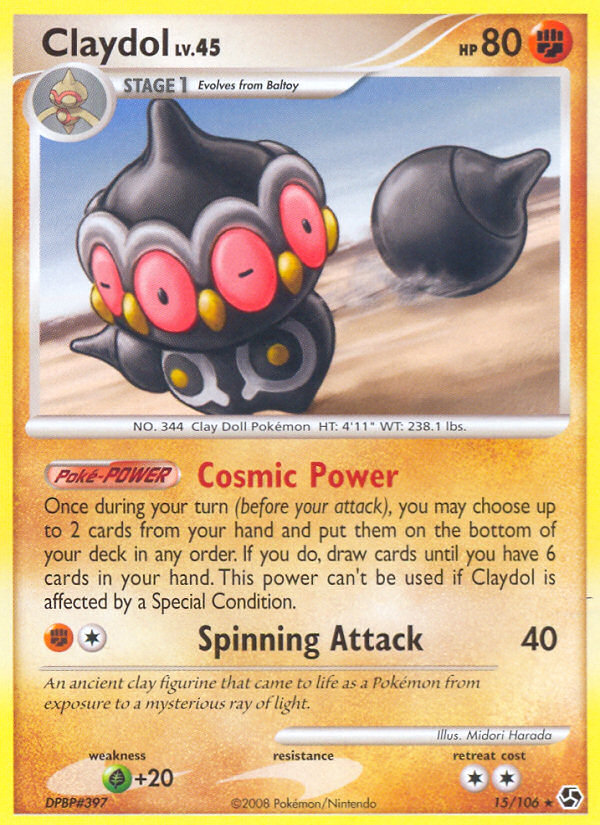 Claydol – Great Encounters 15/106 Pokémon card