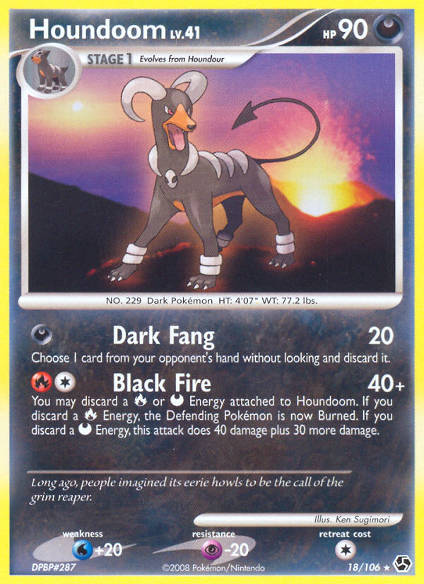 Houndoom – Great Encounters 18/106 Pokémon card