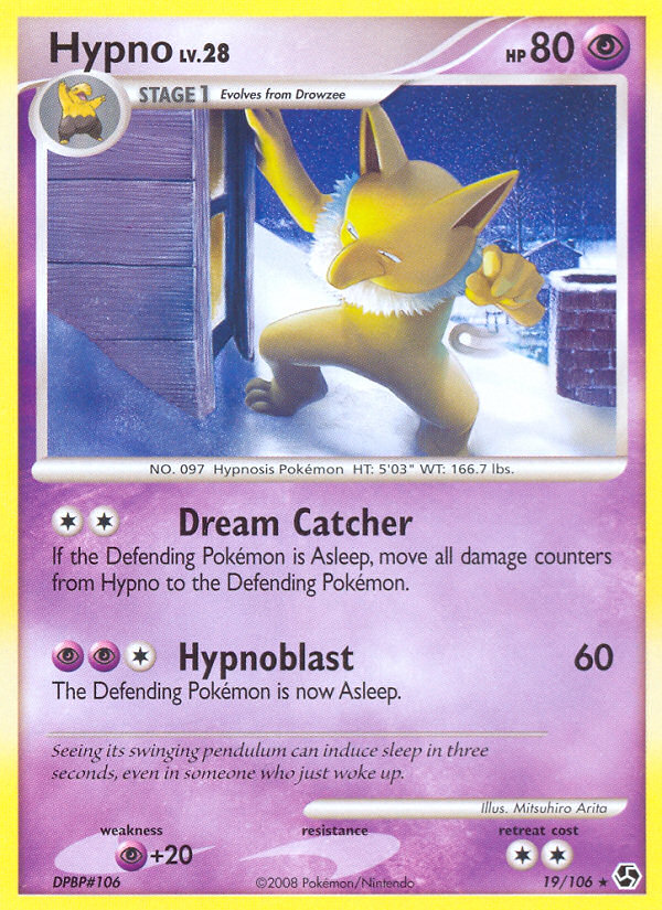 Hypno – Great Encounters 19/106 Pokémon card