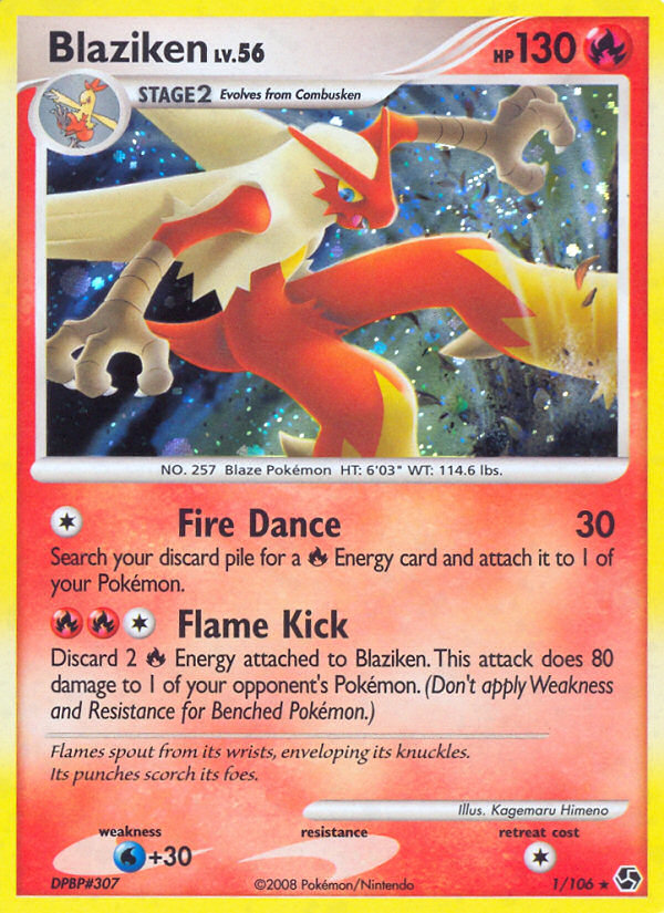 Blaziken – Great Encounters 1/106 Pokémon card