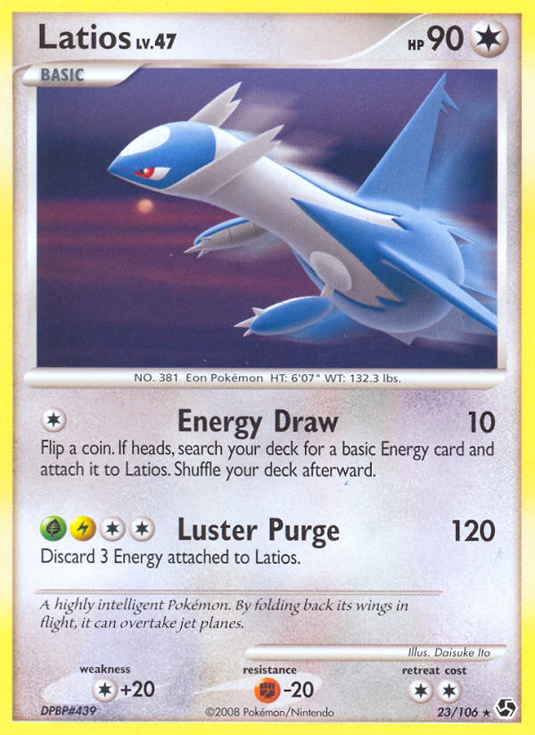 Latios – Great Encounters 23/106 Pokémon card