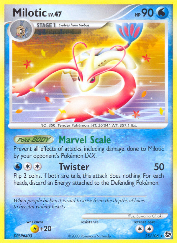 Milotic – Great Encounters 25/106 Pokémon card
