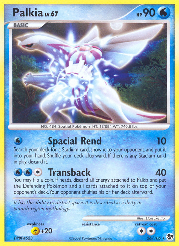 Palkia – Great Encounters 26/106 Pokémon card