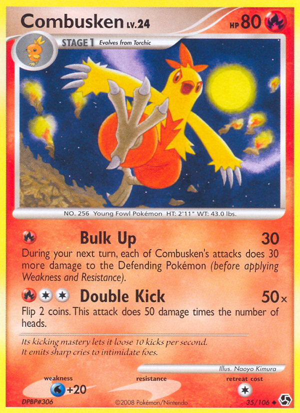Combusken – Great Encounters 35/106 Pokémon card